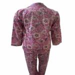 Unisex Piping Cotton Night Suit