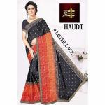 YASHO BHUMI Moss Saree (Haudi) Chiffon Saree