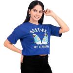 London Hills Women Tops || Crop Tops for Women || Tshirt for Women || Women Tshirt top || LH_CROP_TOP_BESTIES_165_BLUE_