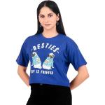 London Hills Women Tops || Crop Tops for Women || Tshirt for Women || Women Tshirt top || LH_CROP_TOP_BESTIES_165_BLUE_