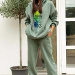 London Hills Sweatshirts For Women Stylish Winter |Fleece Hoodie For Women ||  LH_OS_HOOD_WOMEN_GREEN_49_