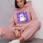 London Hills Sweatshirts For Women Stylish Winter | Stylish Fleece Hoodie For Women‎ LH_OS_HOOD_WOMEN_PINK_48_