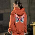 London Hills Sweatshirts For Women Stylish Winter ||Fleece Hoodie For Women  ‎ LH_OS_HOOD_WOMEN_RUST_50_