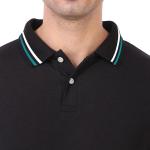 London Hills Men Cotton Regular Fit Half Sleeve Polo Neck T-Shirt || LH_POLO_T_HS_BLACK_BLUE_909