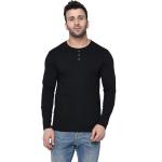 London Hills Men's Regular Fit T-Shirt || T_502_BLACK_F_R_3BTN