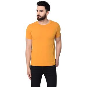 London Hills Solid Men's Round Neck Cotton Blend Half Sleeve Regular Fit T-Shirts