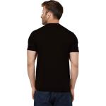 London Hills Men's Regular Fit Half Sleeve Never Fail Slogan Printed Black T-Shirt