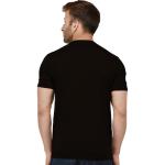 London Hills Men's Regular Fit 89 Slogan Printed Black T-Shirt