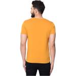 London Hills Men's Regular Fit Hills Slogan Printed Mustard T-Shirt