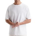 London Hills Waffle Knit t-Shirt for Men Oversized t Shirts for Men Drop Shoulder Tshirt for Men Loose fit t Shirt for Men | Waffle Knit t-Shirt for Men || LH_T_OS_KR_138_WHITE