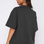 Oversized Round Neck T-Shirt || LEISURE_WOMEN