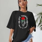 Oversized Longline Drop Shoulder Boho Style ||Love Your Self Women T-Shirt