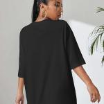 Oversized Longline Drop Shoulder Boho Style ||Love Your Self Women T-Shirt