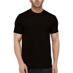 London Hills Solid Men's Round Neck Cotton Blend Half Sleeve Regular Fit T-Shirts