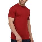 London Hills Solid Men's Round Neck Cotton Blend Half Sleeve Regular Fit T-Shirts