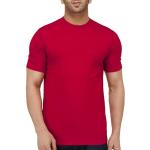 London Hills Solid Men's Round Neck Cotton Blend Half Sleeve Regular Fit T-Shirts