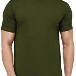 London Hills Solid Men's Round Neck Cotton Blend Half Sleeve Regular Fit T-Shirts