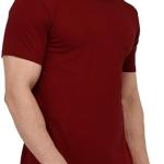 London Hills Solid Men's Round Neck Cotton Blend Half Sleeve Regular Fit T-Shirts