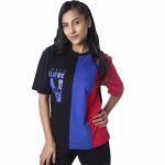 London Hills Women's Regular Fit T-Shirt||  LH_WOMEN_BELIEVE_MULTICOLOR_161_