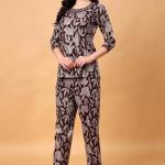 London Hills Women Printed Kurta with Pant ||  Women Kurta Set || Plazo Kurti Set for Women ||‎ LH_WOMEN_CORDSET_1512_BROWN_