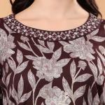 London Hills Women Printed Kurta with Pant ||  Women Kurta Set || Plazo Kurti Set for Women ||‎ LH_WOMEN_CORDSET_1512_BROWN_