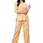 London Hills Women Printed Kurta with Pant || Salwar Suit Set for Women ||  LH_WOMEN_CORDSET_1513_MUSTARD