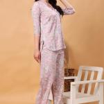 London Hills Women Printed Kurta with Pant || Women Kurta Set || Plazo Kurti Set for Women ||‎ LH_WOMEN_CORDSET_1514_PURPLE_