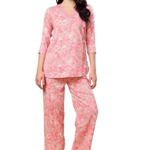 London Hills Women Printed Kurta with Pant || Women Kurta Set || Plazo Kurti Set for Women || LH_WOMEN_CORDSET_1515_PINK_