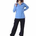 London Hills Women Tshirt Full Sleeve Zipper Tshirt for Women t-Shirt for Women Full Sleeves || WOMEN_ZIPPER_BLUE_157