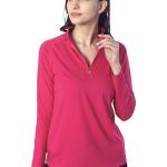 London Hills Women Tshirt Full Sleeve Zipper Tshirt for Women t-Shirt for Women Full Sleeves || WOMEN_ZIPPER_MAGENTA_159