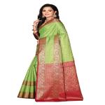 Naveera Banarasi silk Tanchoi Saree in Sea Green