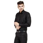 BALESHWAR Men's Formal Shirt | Slim Fit | Spread Collar Shirt | Regular & Casual Wear (Shirts-Black)