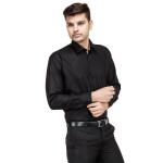 BALESHWAR Men's Formal Shirt | Slim Fit | Spread Collar Shirt | Regular & Casual Wear (Shirts-Black)