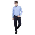 BALESHWAR Men's Formal Shirt | Slim Fit | Spread Collar Shirt | Regular & Casual Wear (Shirts-Light Blue)