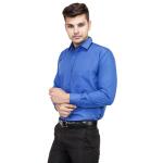 BALESHWAR Men's Formal Shirt | Slim Fit | Spread Collar Shirt | Regular & Casual Wear (Shirts-Royal blue)