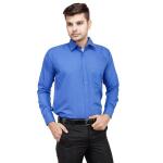 BALESHWAR Men's Formal Shirt | Slim Fit | Spread Collar Shirt | Regular & Casual Wear (Shirts-Royal blue)