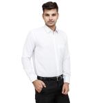 BALESHWAR Men's Formal Shirt | Slim Fit | Spread Collar Shirt | Regular & Casual Wear (Shirts-White)