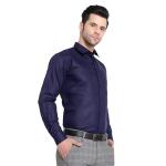 BALESHWAR Men's Formal Shirt | Slim Fit | Spread Collar Shirt | Regular & Casual Wear (Shirts-Royal Blue)