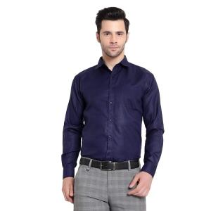 BALESHWAR Men's Formal Shirt | Slim Fit | Spread Collar Shirt | Regular & Casual Wear (Shirts-Royal Blue)