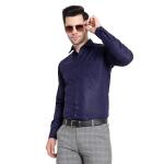 BALESHWAR Men's Formal Shirt | Slim Fit | Spread Collar Shirt | Regular & Casual Wear (Shirts-Royal Blue)