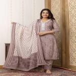 Kurti with pant and dupatta