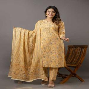 Kurti with pant and dupatta