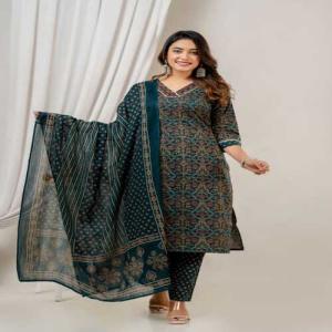 Kurti with pant and dupatta