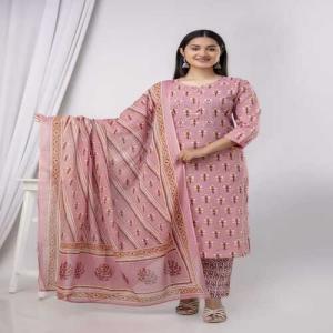 Kurti with pant and dupatta