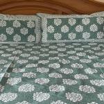 Rajasthani printed Double Bedsheet set with 2 pillow cover