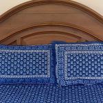 Rajasthani Printed Double Bed sheet set with two pillows