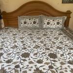 Rajasthani Printed Double Bed sheet set with two pillows