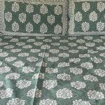 Rajasthani printed Double Bedsheet set with 2 pillow cover