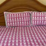 Rajasthani Printed Double Bed sheet set with two pillows