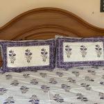 Rajasthani Printed Double Bed sheet set with two pillows